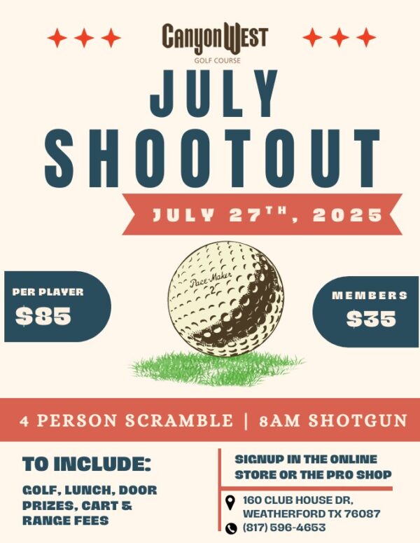 Summer Shootout Golf Tournament - July 27, 2025
